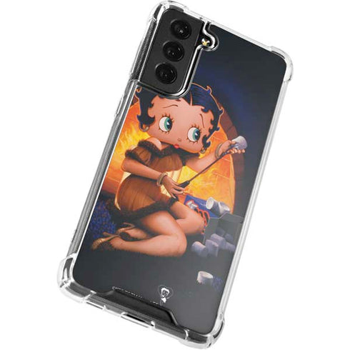 Betty Boop Roasting Marshmallows Galaxy S21 FE Clear Case